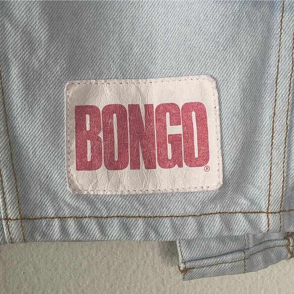 BONGO BY GENE MONTESANO WOMEN'S CROP DENIM VEST SIZE S VINTAGE 90S OMBRE - Picture 7 of 7